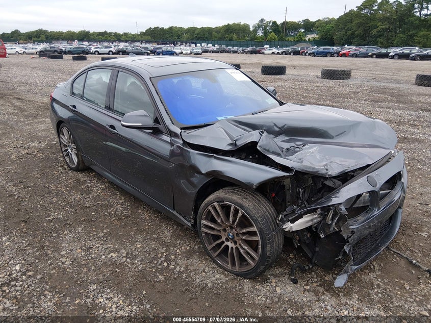 2016 BMW 3er VIN WBA8B7G56GNT14284 IAAI salvage auction — FRONT END, Salvage Title, sold $3,000 on 2026-08-25 (photo 1)