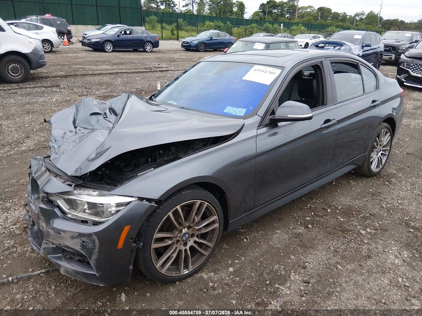 2016 BMW 3er VIN WBA8B7G56GNT14284 IAAI salvage auction — FRONT END, Salvage Title, sold $3,000 on 2026-08-25 (photo 2)