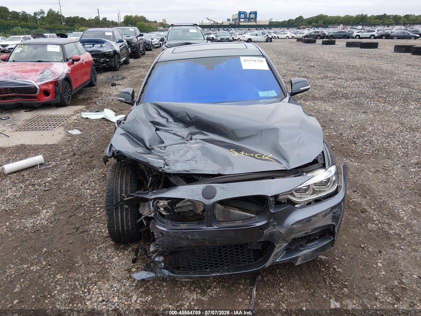2016 BMW 3er VIN WBA8B7G56GNT14284 IAAI salvage auction — FRONT END, Salvage Title, sold $3,000 on 2026-08-25 (photo 6)
