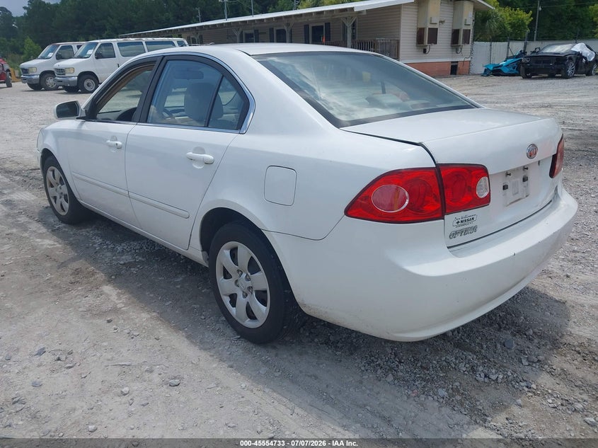 2007 Kia Optima VIN KNAGE123275147251 IAAI salvage auction — RIGHT REAR, Salvage (North Carolina), sold $700 on 2026-07-28 (photo 3)