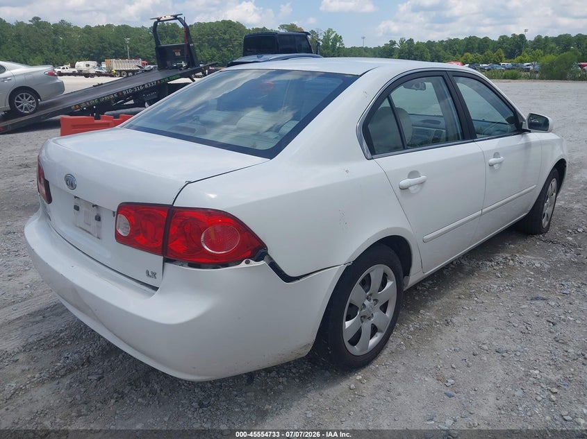 2007 Kia Optima VIN KNAGE123275147251 IAAI salvage auction — RIGHT REAR, Salvage (North Carolina), sold $700 on 2026-07-28 (photo 4)
