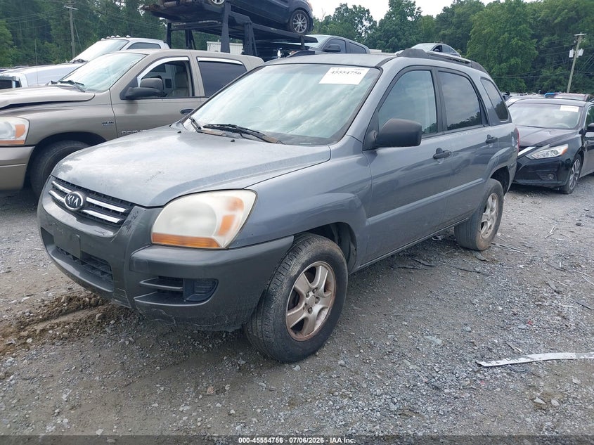 2007 Kia Sportage VIN KNDJF724377357735 IAAI salvage auction — NORMAL WEAR, Clear (Georgia), sold $400 on 2026-07-14 (photo 2)