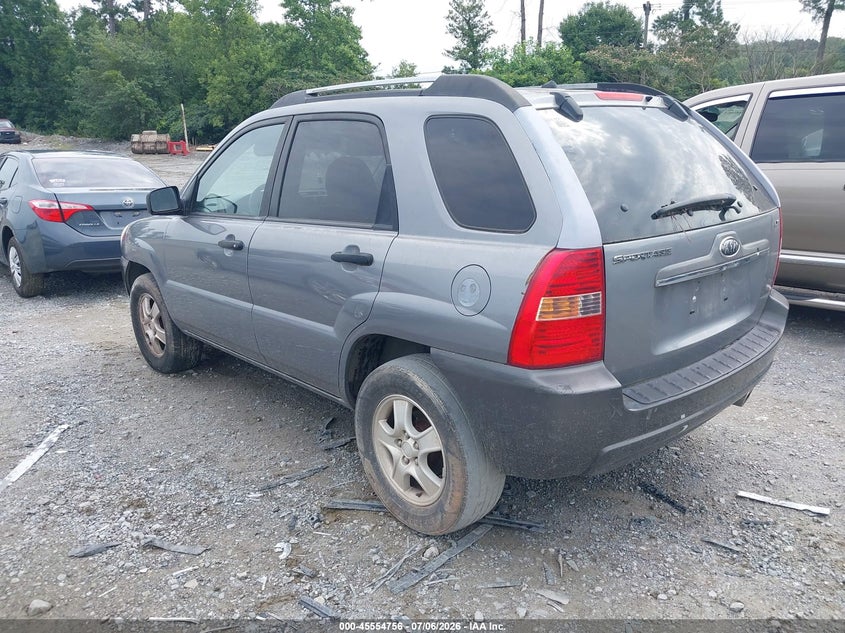 2007 Kia Sportage VIN KNDJF724377357735 IAAI salvage auction — NORMAL WEAR, Clear (Georgia), sold $400 on 2026-07-14 (photo 3)