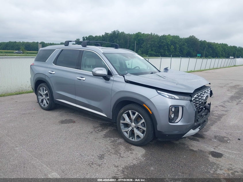 2021 Hyundai Palisade VIN KM8R4DHE1MU190887 IAAI salvage auction — FRONT END, Salvage (Indiana), sold $6,300 on 2026-07-30 (photo 1)