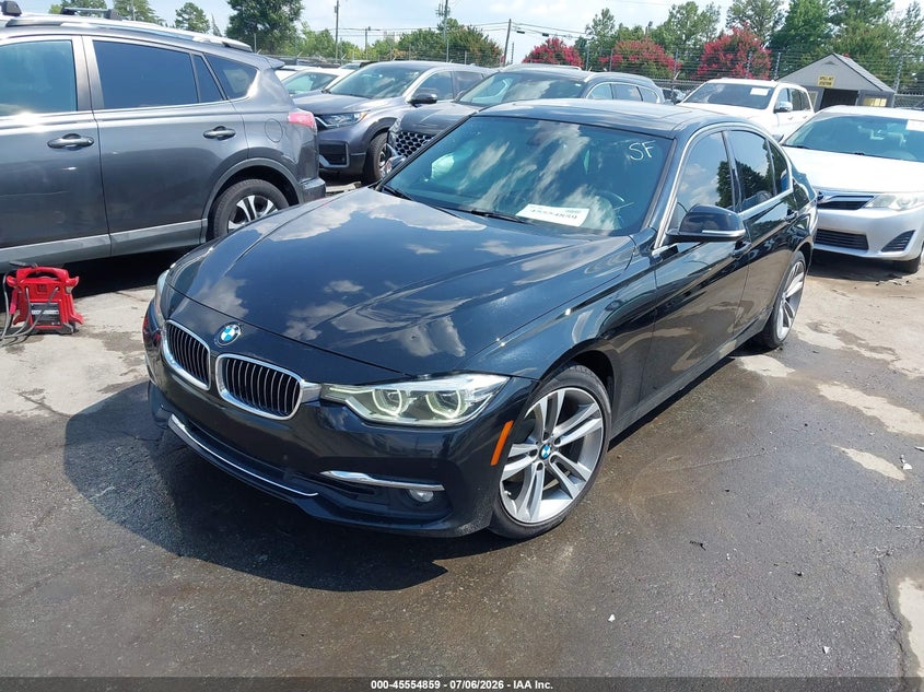2016 BMW 3er VIN WBA8E9G58GNT81410 IAAI salvage auction — RIGHT SIDE, Wait Title, sold $1,650 on 2026-08-17 (photo 2)
