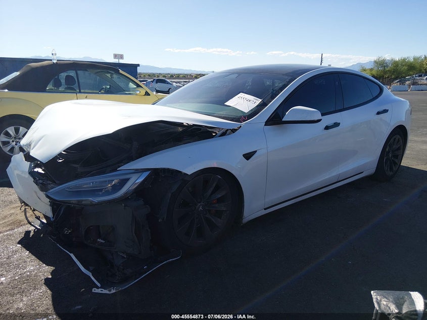 2020 Tesla Model s VIN 5YJSA1E45LF364685 IAAI salvage auction — FRONT END, Salvage Title, sold $25 on 2026-07-24 (photo 2)