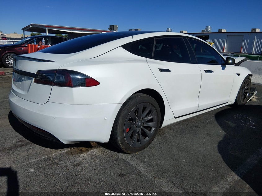 2020 Tesla Model s VIN 5YJSA1E45LF364685 IAAI salvage auction — FRONT END, Salvage Title, sold $25 on 2026-07-24 (photo 4)