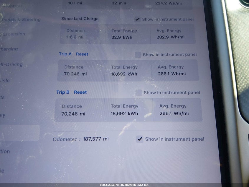 2020 Tesla Model s VIN 5YJSA1E45LF364685 IAAI salvage auction — FRONT END, Salvage Title, sold $25 on 2026-07-24 (photo 7)