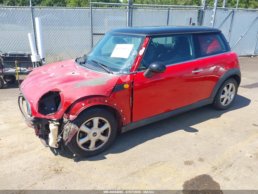 2010 Mini Cooper VIN WMWMF3C55ATZ21846 IAAI salvage auction — LEFT FRONT, Salvage (Mississippi), sold $250 on 2026-08-16 (photo 2)