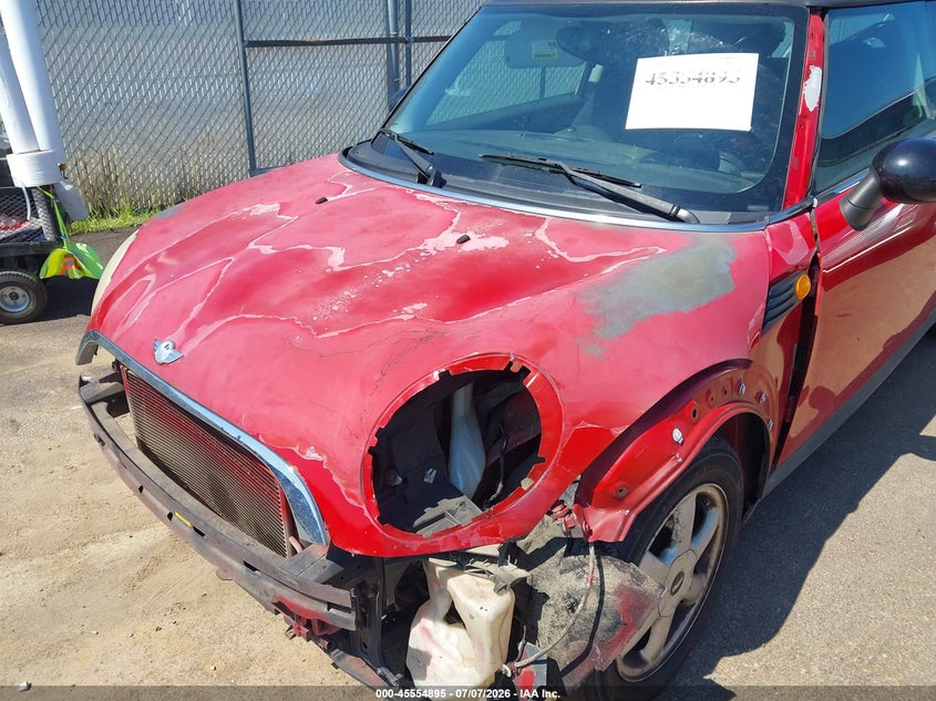 2010 Mini Cooper VIN WMWMF3C55ATZ21846 IAAI salvage auction — LEFT FRONT, Salvage (Mississippi), sold $250 on 2026-08-16 (photo 6)