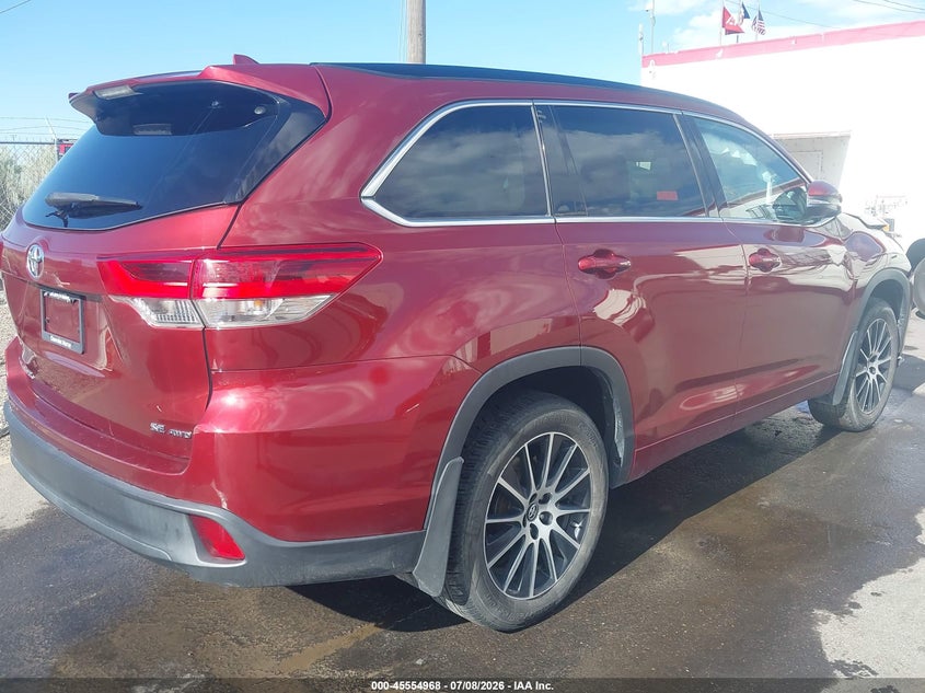 2017 Toyota Highlander VIN 5TDJZRFH3HS359699 IAAI salvage auction — FRONT END, Salvage Title, sold $6,500 on 2026-08-02 (photo 4)
