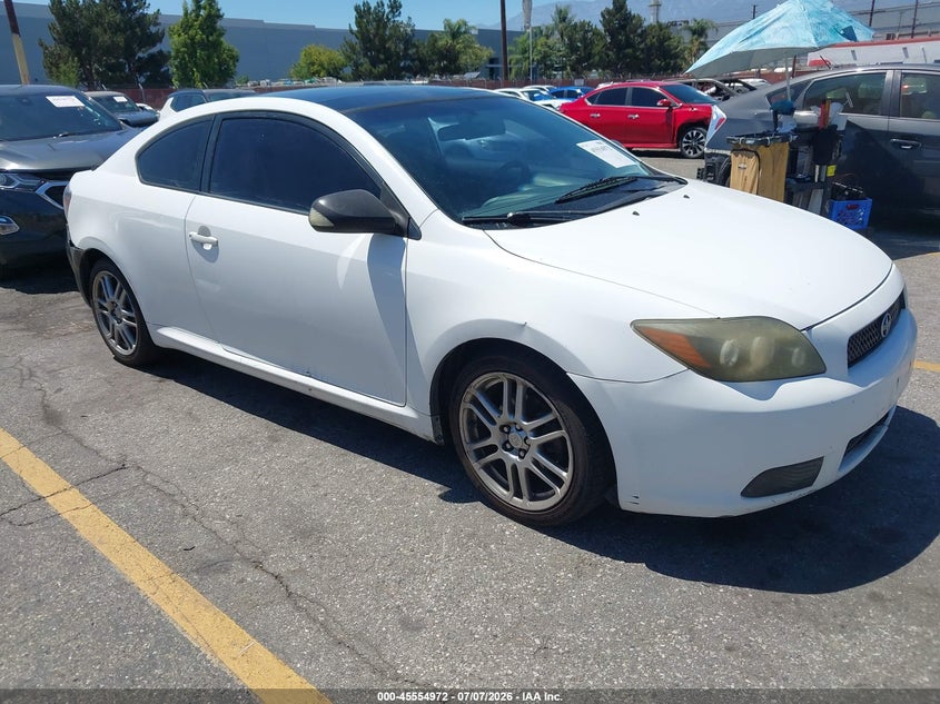 2008 Scion Tc VIN JTKDE167680249792 IAAI salvage auction — FRONT & REAR, Salvage (California), sold $675 on 2026-07-14 (photo 1)