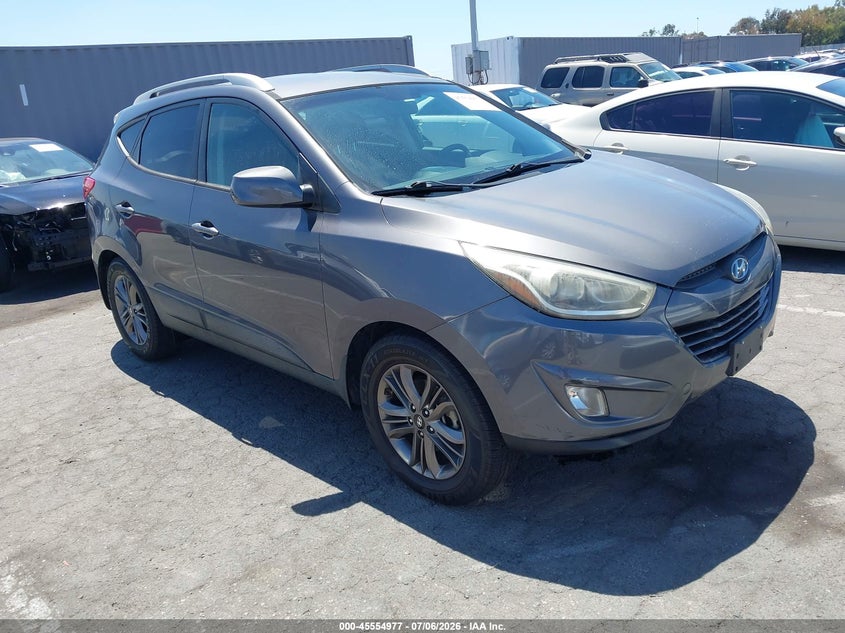 2014 Hyundai Tucson VIN KM8JU3AG1EU931110 IAAI salvage auction — NORMAL WEAR, Clear - Dealer Only (California), sold $825 on 2026-07-09 (photo 1)