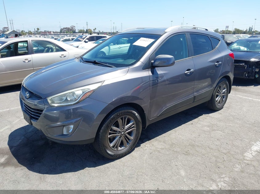 2014 Hyundai Tucson VIN KM8JU3AG1EU931110 IAAI salvage auction — NORMAL WEAR, Clear - Dealer Only (California), sold $825 on 2026-07-09 (photo 2)