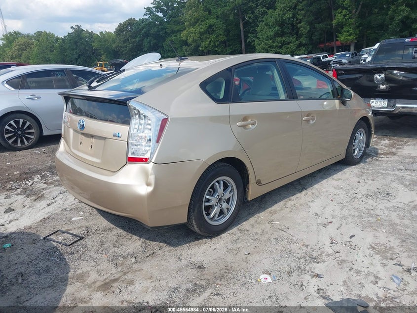 2010 Toyota Prius VIN JTDKN3DU2A0209847 IAAI salvage auction — REAR END, Salvage (Georgia), sold $1,850 on 2026-07-29 (photo 4)