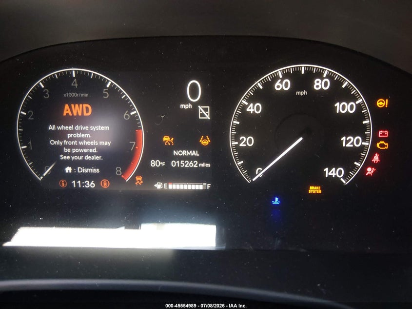 2024 Honda Cr-v VIN 7FARS4H78RE015701 IAAI salvage auction — FRONT END, Salvage (Idaho), sold $2,850 on 2026-07-27 (photo 7)