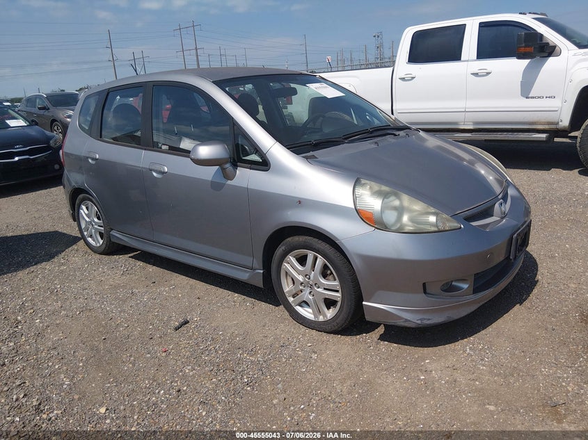 2007 Honda Fit VIN JHMGD38617S055017 IAAI salvage auction — NORMAL WEAR, Clear (Louisiana), sold $500 on 2026-07-22 (photo 1)