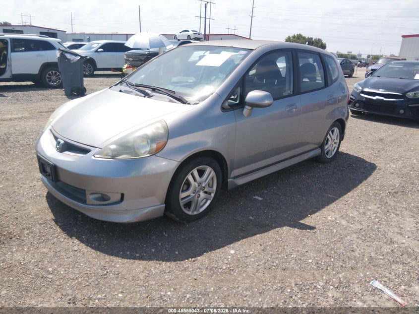 2007 Honda Fit VIN JHMGD38617S055017 IAAI salvage auction — NORMAL WEAR, Clear (Louisiana), sold $500 on 2026-07-22 (photo 2)