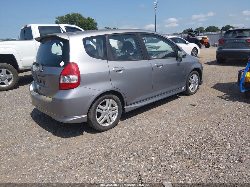 2007 Honda Fit VIN JHMGD38617S055017 IAAI salvage auction — NORMAL WEAR, Clear (Louisiana), sold $500 on 2026-07-22 (photo 4)