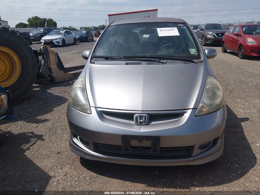 2007 Honda Fit VIN JHMGD38617S055017 IAAI salvage auction — NORMAL WEAR, Clear (Louisiana), sold $500 on 2026-07-22 (photo 6)