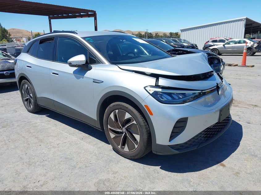 2021 Volkswagen Id.4 VIN WVGRMPE22MP023383 IAAI salvage auction — FRONT END, Salvage Title, sold $6,600 on 2026-08-02 (photo 1)