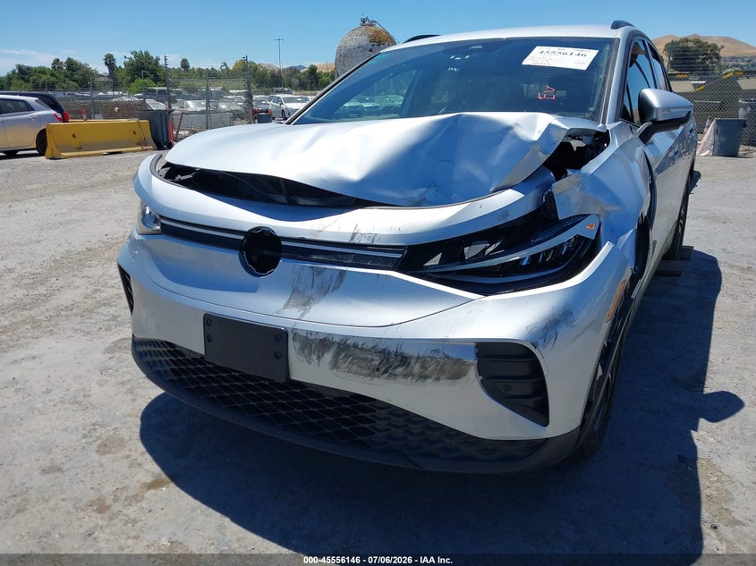 2021 Volkswagen Id.4 VIN WVGRMPE22MP023383 IAAI salvage auction — FRONT END, Salvage Title, sold $6,600 on 2026-08-02 (photo 6)