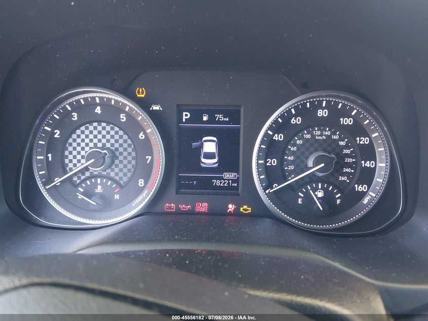 2019 Hyundai Elantra VIN 5NPD84LF9KH424459 IAAI salvage auction — LEFT FRONT, Salvage Title, sold $1,300 on 2026-07-17 (photo 7)