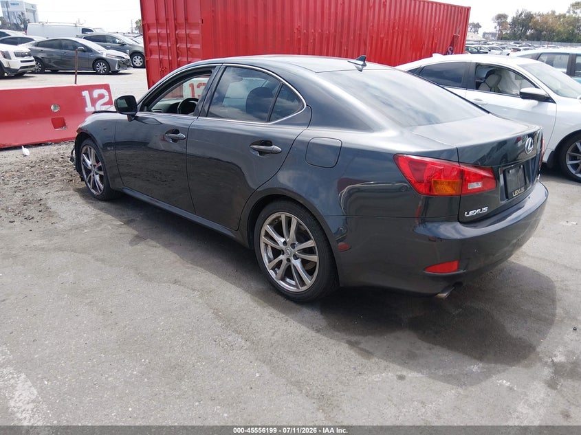 2007 Lexus Is 250 VIN JTHBK262575028492 IAAI salvage auction — FRONT END, Salvage (California), sold $600 on 2026-07-30 (photo 3)