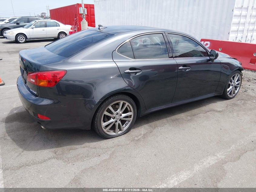 2007 Lexus Is 250 VIN JTHBK262575028492 IAAI salvage auction — FRONT END, Salvage (California), sold $600 on 2026-07-30 (photo 4)