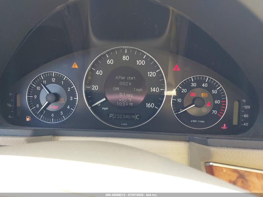 2004 Mercedes-benz E-class VIN WDBUH65J14A544388 IAAI salvage auction — REAR END, Salvage (California), sold $425 on 2026-08-05 (photo 7)