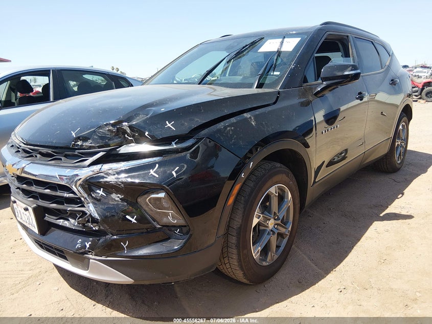 2024 Chevrolet Blazer VIN 3GNKBDRS9RS163323 IAAI salvage auction — LEFT FRONT, Salvage Title, sold $12,600 on 2026-07-09 (photo 2)