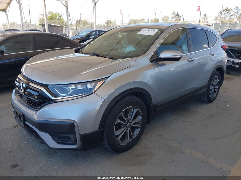 2020 Honda Cr-v VIN 5J6RW1H53LA012518 IAAI salvage auction — RIGHT FRONT, Salvage (California), sold $6,200 on 2026-07-31 (photo 2)