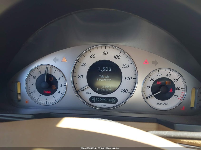 2009 Mercedes-benz E-class VIN WDBUF56X59B417101 IAAI salvage auction — NORMAL WEAR, Clear - Dealer Only (California), sold $750 on 2026-07-15 (photo 7)