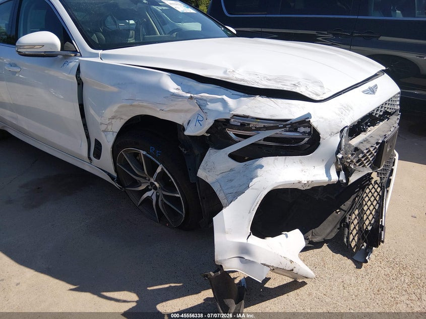 2025 Genesis G70 VIN KMTG34SC4SU151215 IAAI salvage auction — FRONT END, Certificate Of Destruction (Florida), sold $4,550 on 2026-07-29 (photo 6)