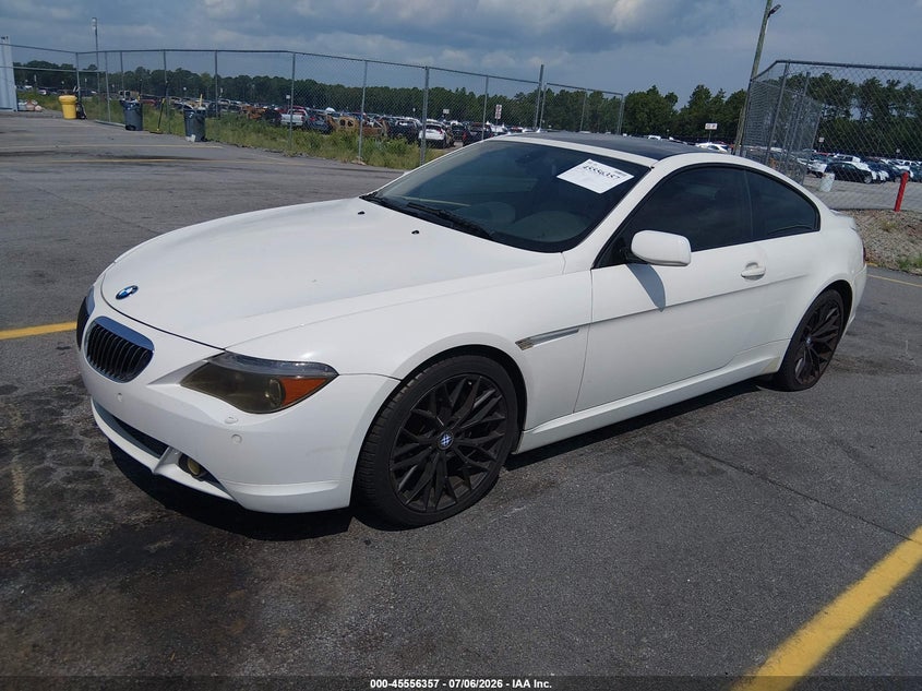 2005 BMW 6 series VIN WBAEH73425B191645 IAAI salvage auction — NORMAL WEAR, Clear (South Carolina), sold $475 on 2026-07-29 (photo 2)