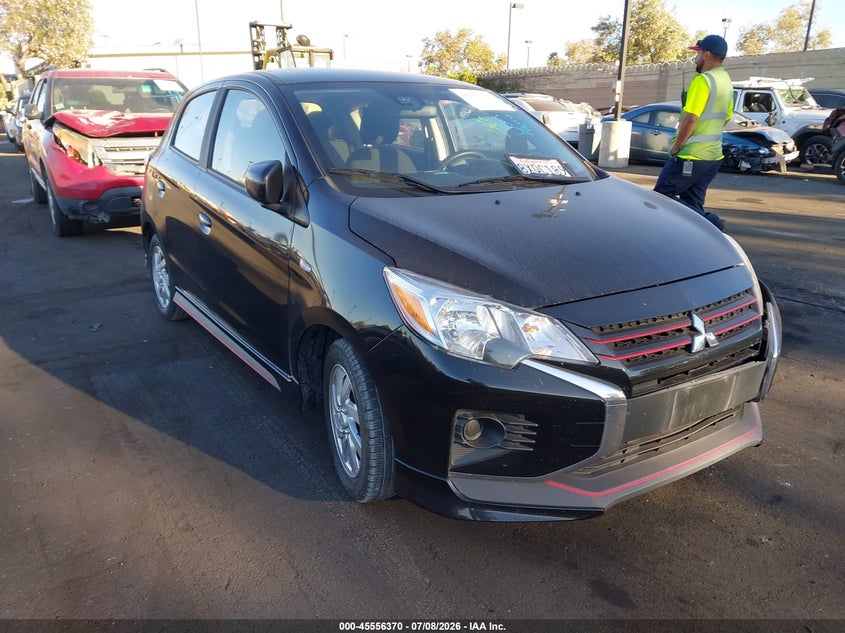 2021 Mitsubishi Mirage VIN ML32AUHJ4MH004413 IAAI salvage auction — LEFT SIDE, Salvage Certificate (California), sold $1,800 on 2026-07-31 (photo 1)