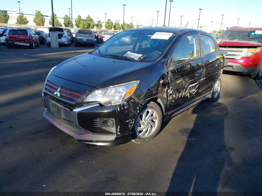 2021 Mitsubishi Mirage VIN ML32AUHJ4MH004413 IAAI salvage auction — LEFT SIDE, Salvage Certificate (California), sold $1,800 on 2026-07-31 (photo 2)