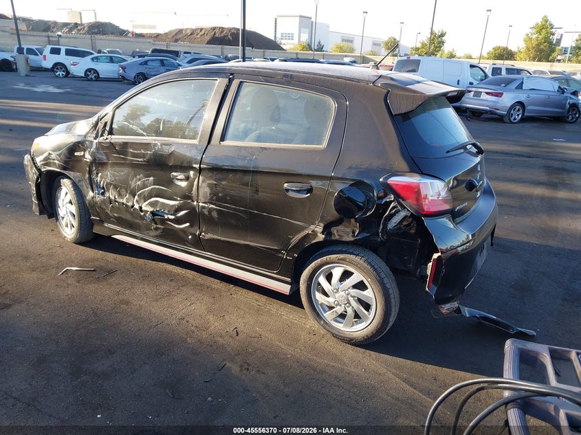2021 Mitsubishi Mirage VIN ML32AUHJ4MH004413 IAAI salvage auction — LEFT SIDE, Salvage Certificate (California), sold $1,800 on 2026-07-31 (photo 3)