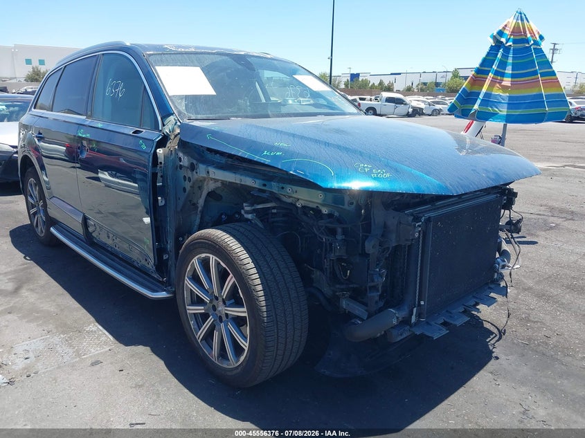 2019 Audi Q7 VIN WA1AHAF70KD041502 IAAI salvage auction — FRONT END, Salvage Title, sold $7,300 on 2026-07-24 (photo 1)