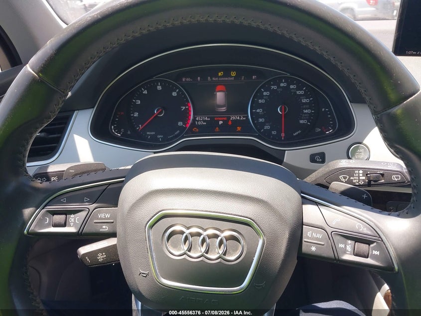 2019 Audi Q7 VIN WA1AHAF70KD041502 IAAI salvage auction — FRONT END, Salvage Title, sold $7,300 on 2026-07-24 (photo 7)
