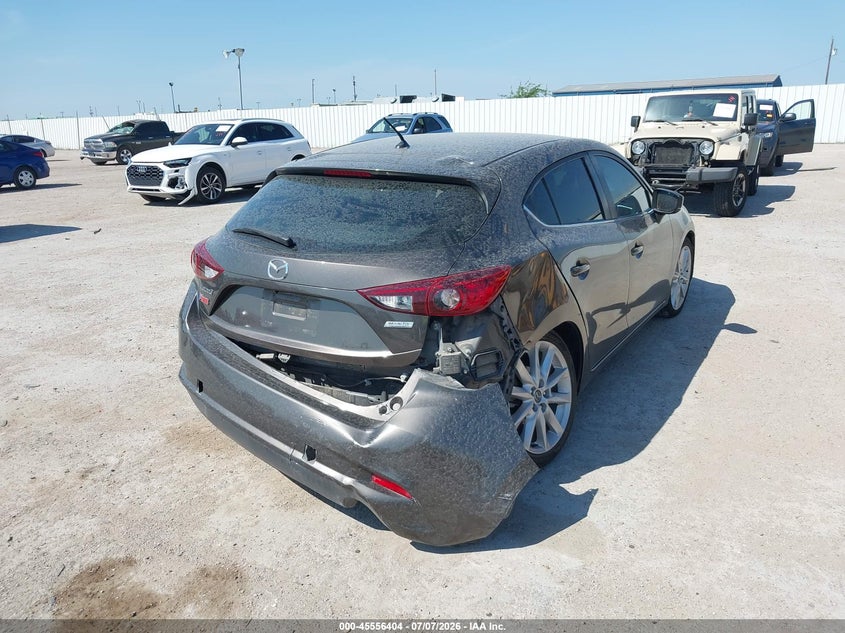 2017 Mazda 3 VIN 3MZBN1L78HM135175 IAAI salvage auction — REAR END, Salvage (Texas), sold $1,700 on 2026-07-25 (photo 4)