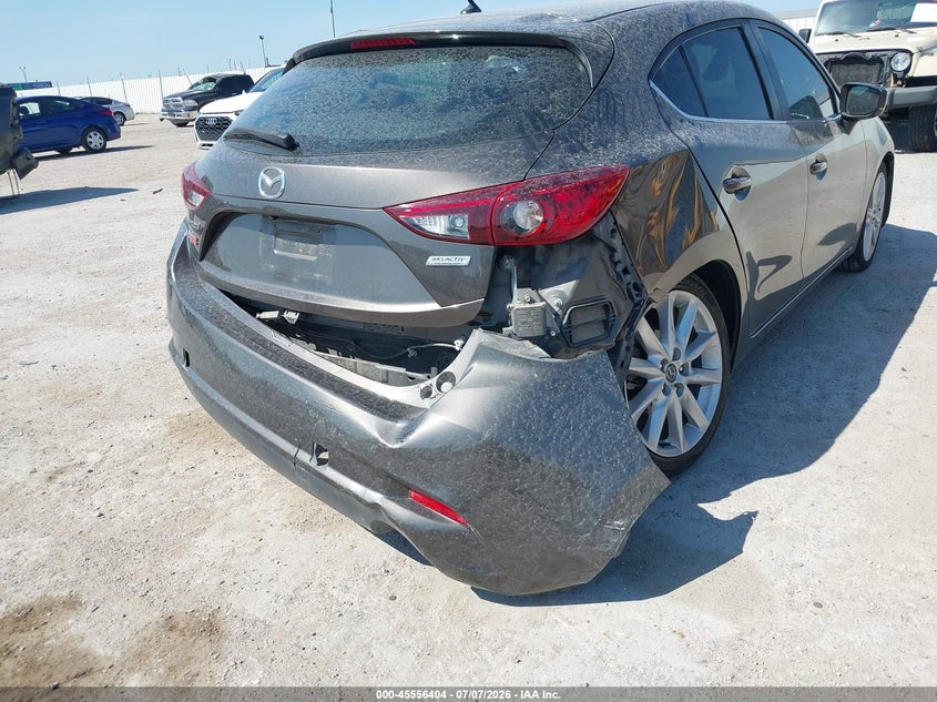 2017 Mazda 3 VIN 3MZBN1L78HM135175 IAAI salvage auction — REAR END, Salvage (Texas), sold $1,700 on 2026-07-25 (photo 6)