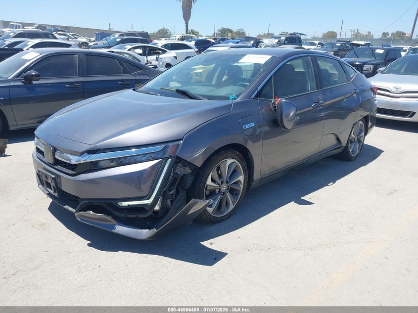 2018 Honda Clarity VIN JHMZC5F19JC002727 IAAI salvage auction — RIGHT FRONT, Salvage (California), sold $25 on 2026-07-29 (photo 2)