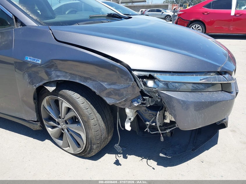 2018 Honda Clarity VIN JHMZC5F19JC002727 IAAI salvage auction — RIGHT FRONT, Salvage (California), sold $25 on 2026-07-29 (photo 6)
