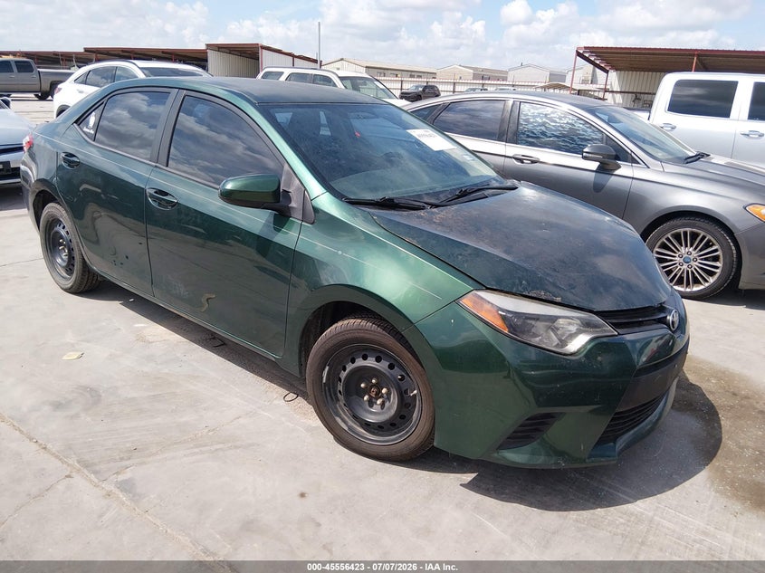 2014 Toyota Corolla VIN 5YFBURHE8EP002318 IAAI salvage auction — NORMAL WEAR, Original (Texas), sold $1,750 on 2026-07-14 (photo 1)