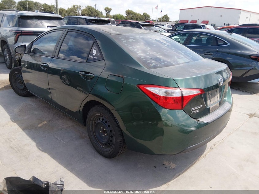 2014 Toyota Corolla VIN 5YFBURHE8EP002318 IAAI salvage auction — NORMAL WEAR, Original (Texas), sold $1,750 on 2026-07-14 (photo 3)