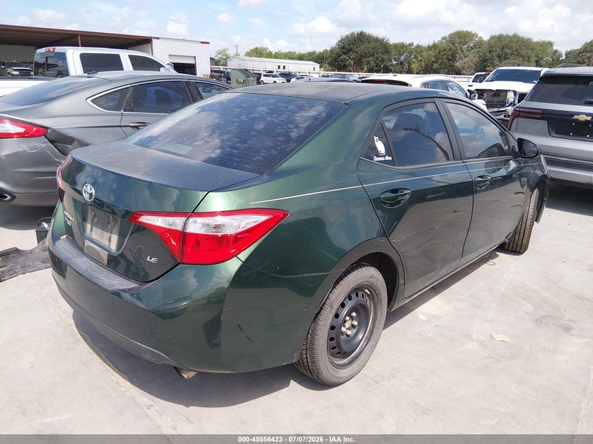 2014 Toyota Corolla VIN 5YFBURHE8EP002318 IAAI salvage auction — NORMAL WEAR, Original (Texas), sold $1,750 on 2026-07-14 (photo 4)
