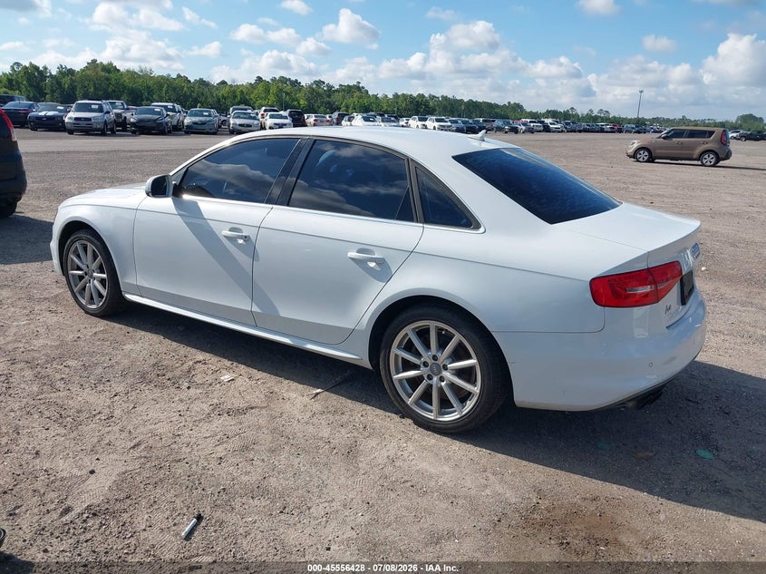2014 Audi A4 VIN WAUFFAFL9EN031139 IAAI salvage auction — NORMAL WEAR, Clear (Florida), sold $1,150 on 2026-07-14 (photo 3)