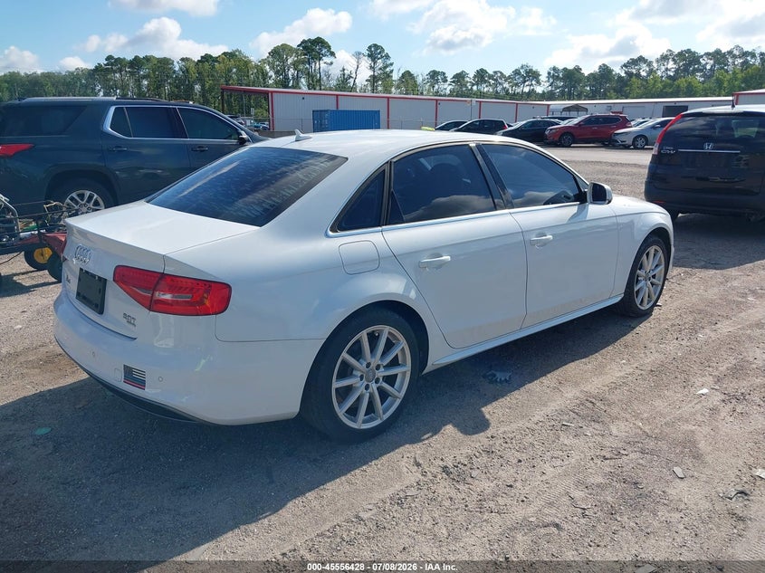 2014 Audi A4 VIN WAUFFAFL9EN031139 IAAI salvage auction — NORMAL WEAR, Clear (Florida), sold $1,150 on 2026-07-14 (photo 4)