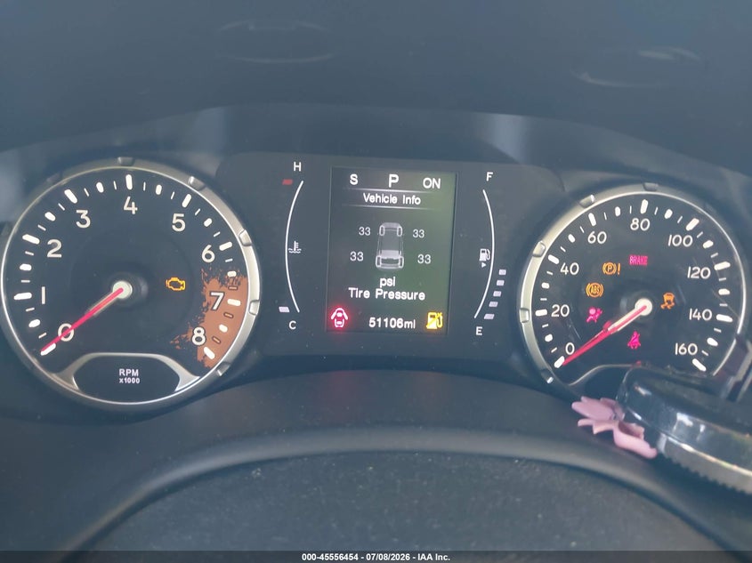 2018 Jeep Renegade VIN ZACCJABBXJPH63119 IAAI salvage auction — FRONT END, Rebuildable (Florida), sold $825 on 2026-07-28 (photo 7)